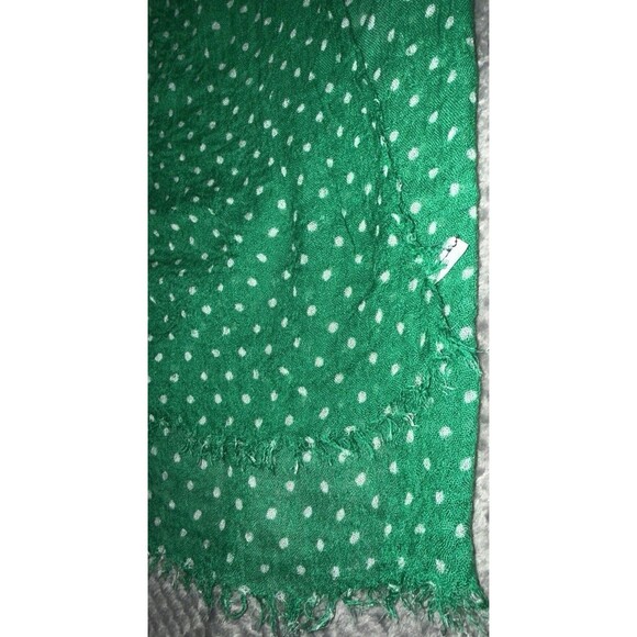 Polka dot green sheer scarf - Picture 1 of 7